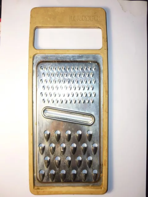 Vintage AN ALL-ROUND GRATER Tin Metal Cheese Grater HUGE 14 Inches!  Primitive