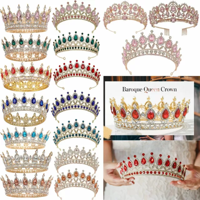 Rhinestones Bridal Crowns Jewelry Crown Crystal Tiaras Wedding Princess Headband