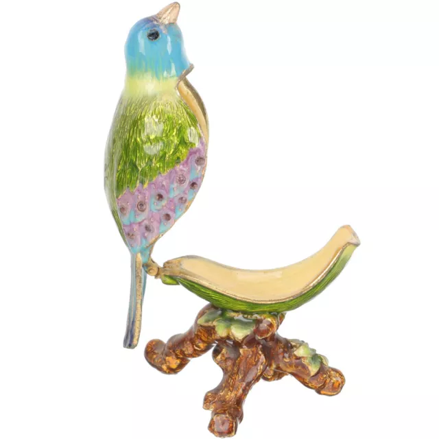 Hand-painted Bird Trinket Box for Jewelry Storage and Home Decor-JB 3