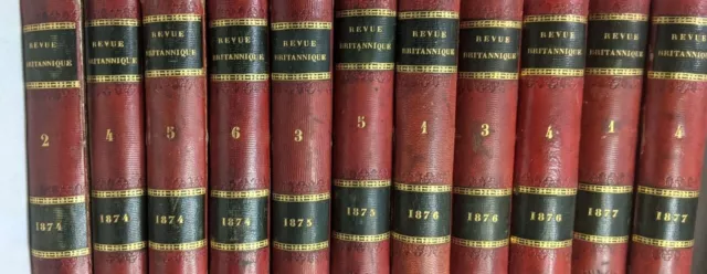 20 volumes de la Revue Britanniques ou choix d'articles traduits des 3