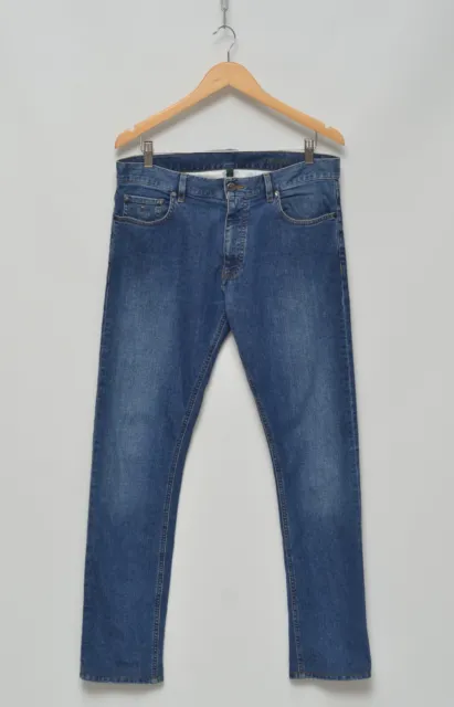 Ermenegildo ZEGNA Luxury Men's Light Blue Cotton Denim Jeans Size 32 Straight