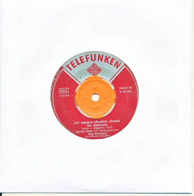 Auf Jamaica schenken abends - Sylvia Dahl - LC Single 7" Vinyl 171/21
