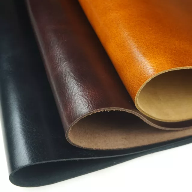 Full Grain / Veg-Tanned /Suede /Oil Waxy Cowhide Leather Tooling Leather (5/6OZ)