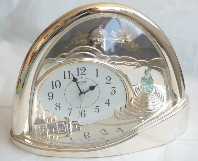 VINTAGE RHYTHM QUARTZ Pendulum Clock Postmodern Fantasy Carriage 43.55