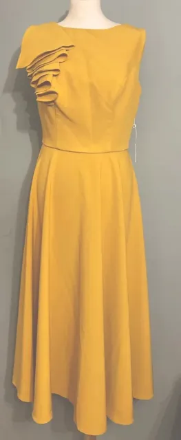 TS Courture Long Yellow Dress Size 12/14