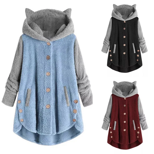 Manteau D'hiver Fille - Veste Capuche Polaire épaisse - Tenue Neige Enfants - Taille 4T à 14 Ans