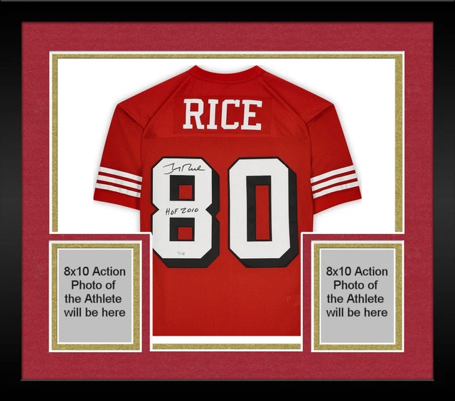 FRMD Jerry Rice 49ers Signed 1994 Mitchell & Ness Replica Jersey "HOF 2010" Insc