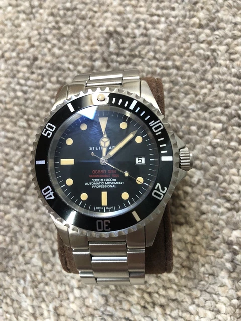 STEINHART OCEAN ONE Vintage Red Watch PicClick UK
