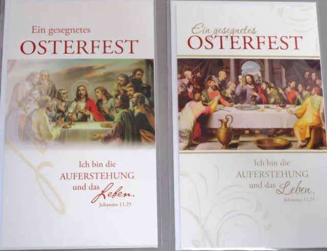 Osterkarten christlich Jesus Grusskarten Ostern mit Kuvert