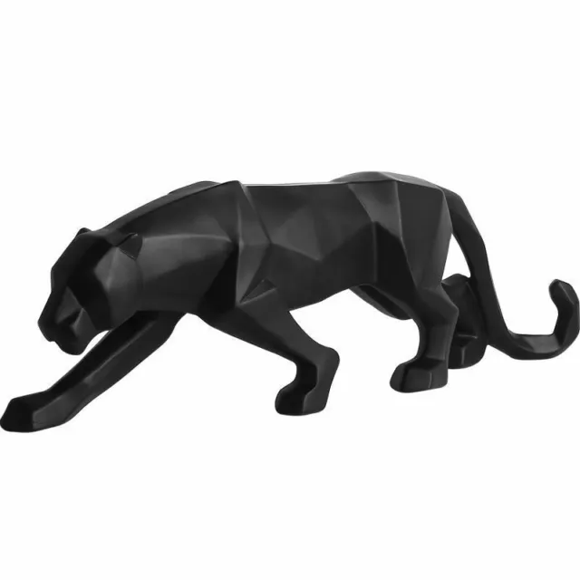 Katlot Nordic Resin Craft Leopard Ornaments - Black