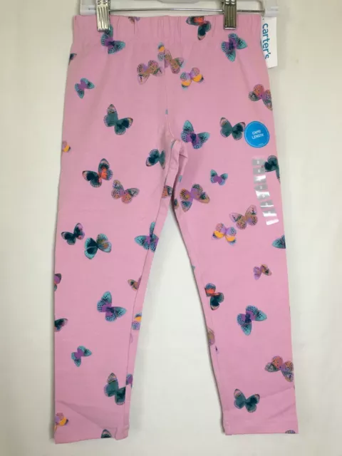 NWT Carter's Butterfly Capri Leggings Girls Pink Many sizes 2