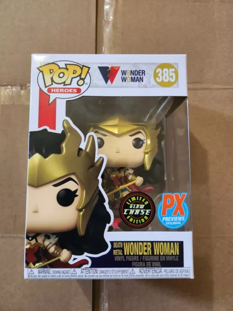 Funko Pop! Vinyl DC Universe Death Metal Wonder Woman Diamond Comics GITD Figure