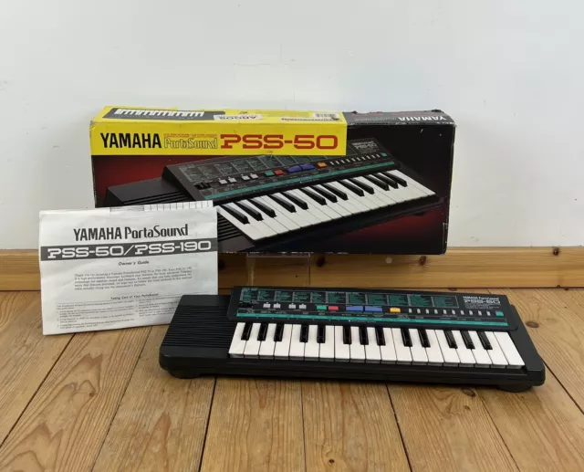 Yamaha PSS-50 Electronic Keyboard 32 Keys Boxed Manual Working Tested Portasound