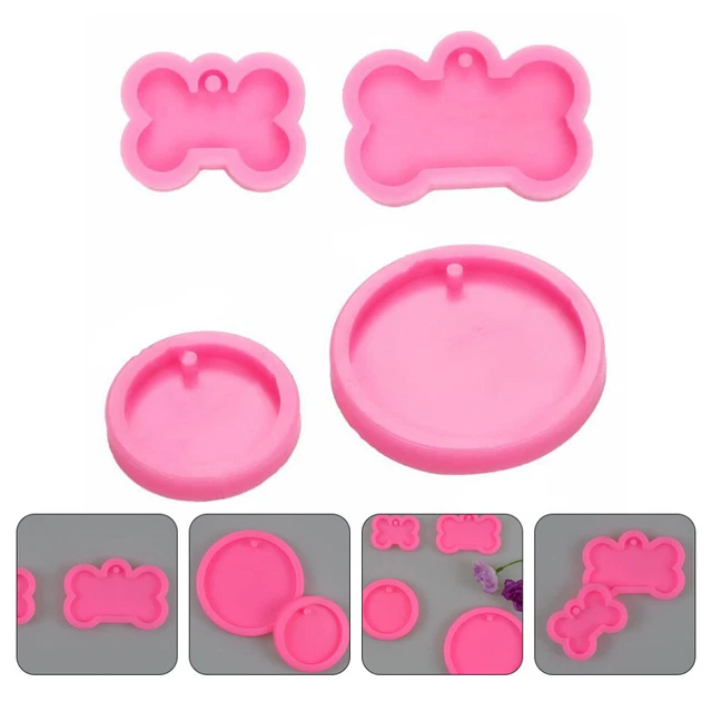 4pcs Dog Bones Forma Stampo Stampo Stampo in silicone Stampo cioccolato