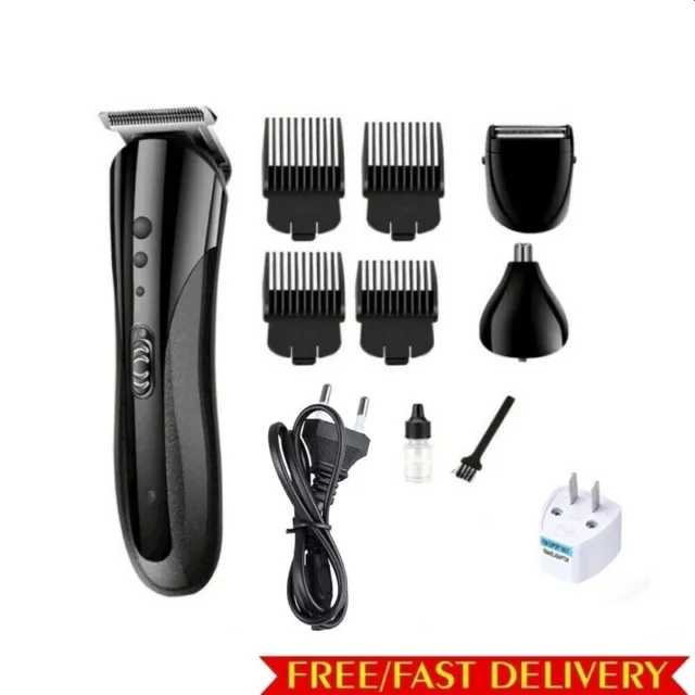 Professional Men's Hair Clippers Trimmers Cutting Machine Cordless Beard Shaver
