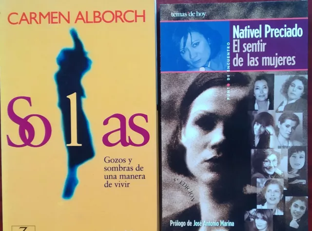 Lote 2 Libros Solas-Carmen Alborch + El Sentir De Las Mujeres-Nativel Preciado