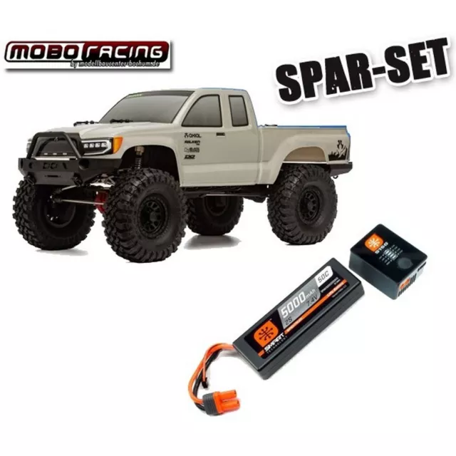 Axial AXI03027T3 1/10 SCX10 III Base Camp 4WD Rock Crawler Brushed RTR, Grey Spa