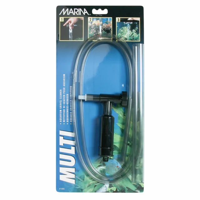 Marina Multi Fish Tank Gravel Cleaner Washer with Syphon & One Way Valve