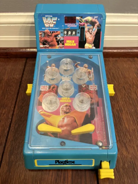 WWF Pinball Machine 1988 Playtime Hulk Hogan Ultimate Warrior VTG Untested As Is