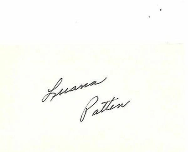 LUANA PATTEN signature child ACTRESS Song of the South 1946 autograph