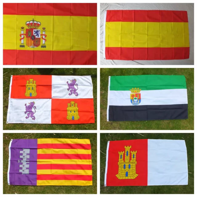 Spanish Flag Spain Espana Madrid Tourism Football Sports Crest Regional Local
