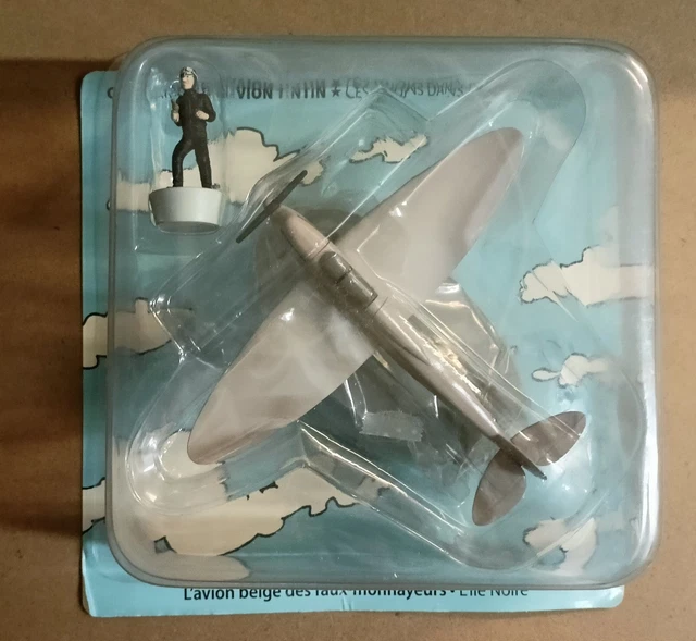 Figurine Avion Bleu - Tintin, Jo, Zette Et Jocko - Miniature Collector Hachette