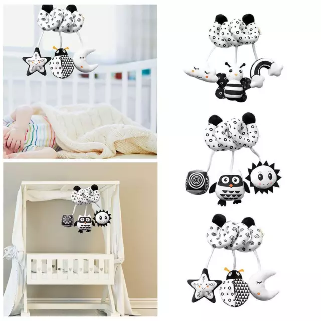Kid Baby Crib Cot Pram Hanging Rattles Spiral Stroller Toy