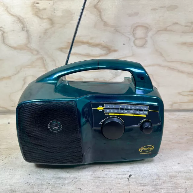 Freeplay Plus Self Powered AM/FM Radio Solar Power Emergency Wind Up Crank Black Freeplay Plus Self Powered AM/FM Radio Solar Power Emergency Wind Up Crank Black