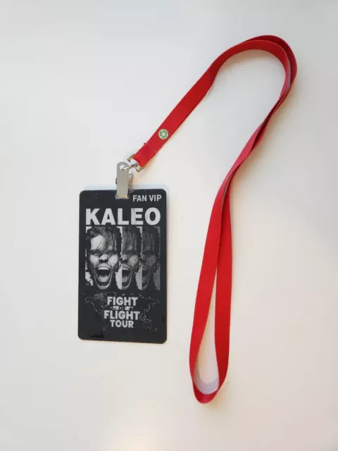 KALEO FIGHT OR FLIGHT Tour Fan VIP BACKSTAGE PASS Lanyard Tag BADGE 2
