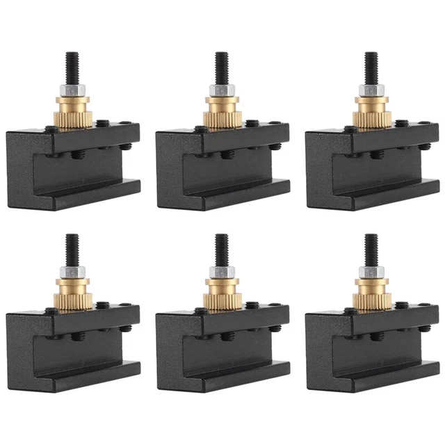 6PCS Tooling Package Lathe Change Tool Post & Holders Multifid Tool Holder U4F6
