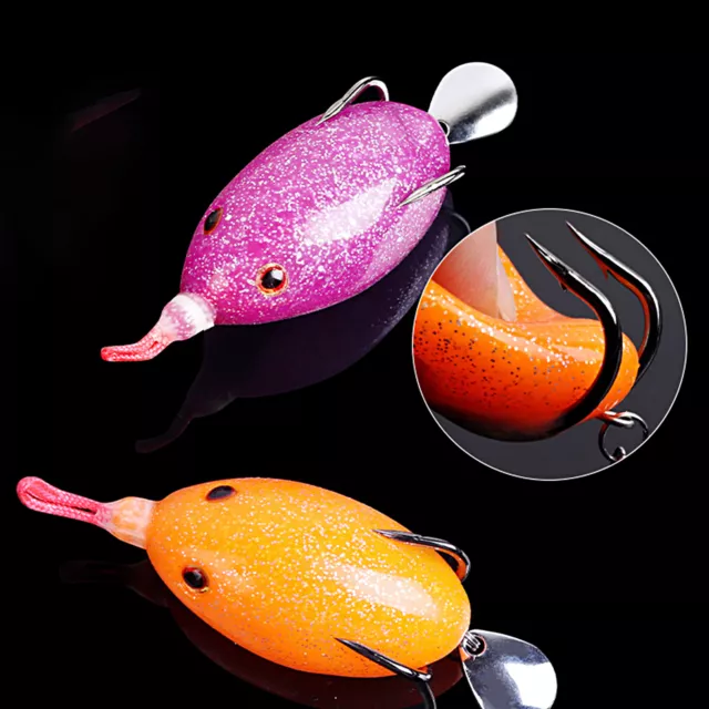 6CM/13G FISH ARTIFICIAL Bait Reusable Vibrant Color Bionic Frog Shape  Fishing $23.49 - PicClick AU