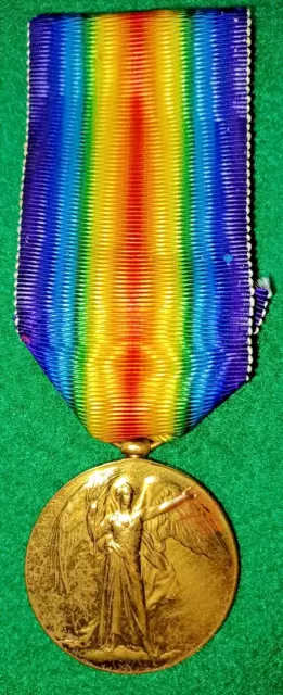 WW1 Victory Medal to a Lieutenant who died in Italy 1919, buried in Rome