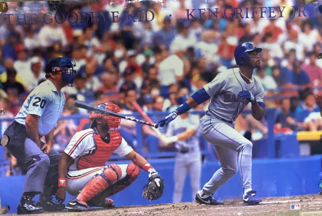 Original 1990 Ken Griffey, Jr. The Goodbye Kid Poster Costacos Brothers 24”x36”