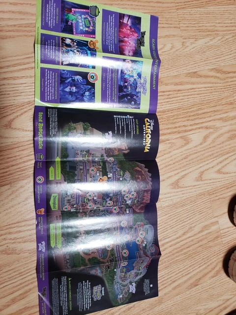 DISNEYLAND PARK GUIDEMAP Oogie Boogie Bash Map DCA Halloween Party 2022 ...