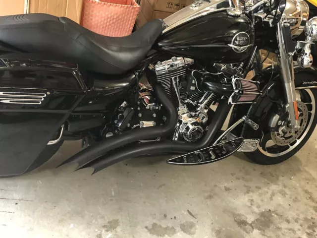 EXHAUST FLH HARLEY DAVIDSON - touring and roadking not vance or hines big radius