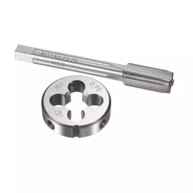 M11 x 0.75mm Metric Tap and Die Set HSS Machine Thread Tap with Round Die