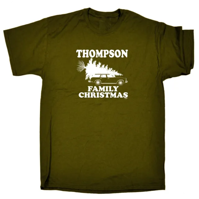 Family Christmas Thompson Mens Funny Novelty Top Shirts T Shirt T-Shirt Tshirts