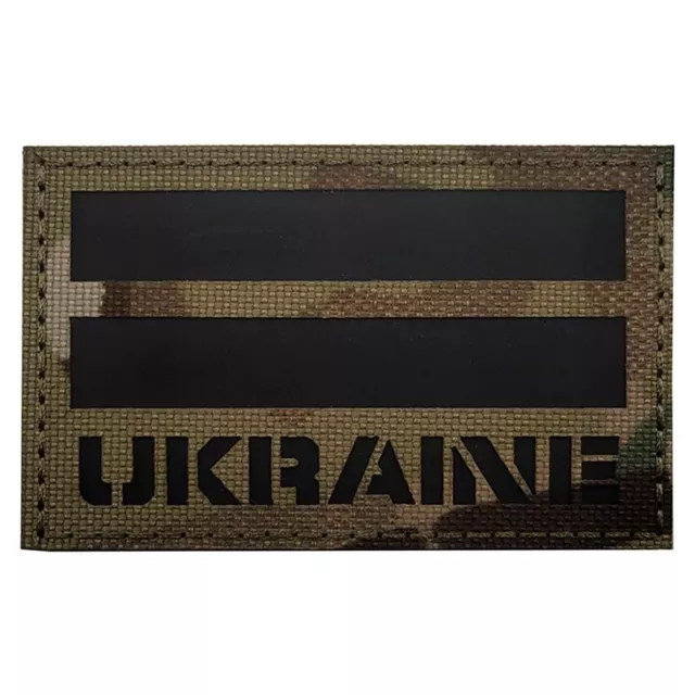 Ukraine IR Flagge Velcro Patch Multicam Infrarot Fahne Softair Klett Aufnäher