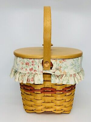 *RARE*NEW Longaberger 2000 Mother’s Day Spring Blossom Basket  w/Protector - NEW