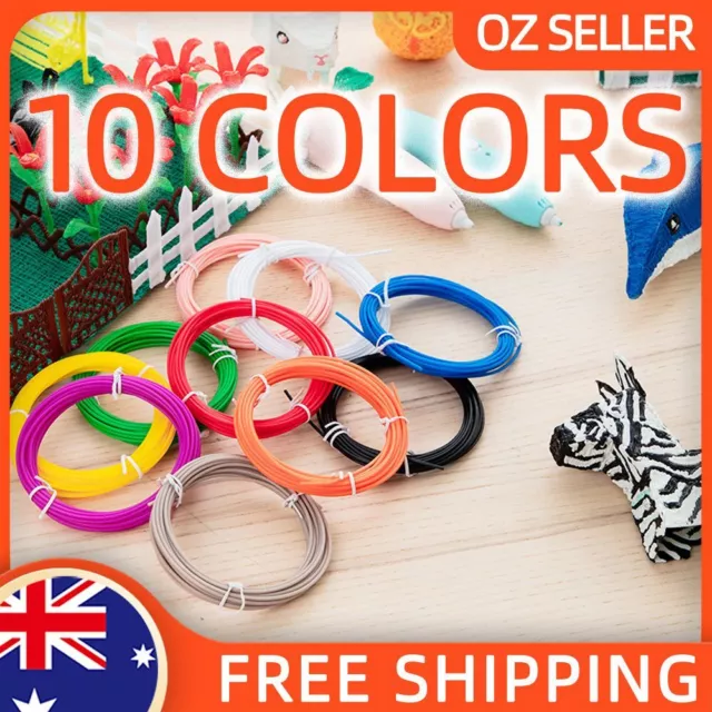 Deli 3D Pen Accessories Printing Material PCL Filament 1.75mm 10 Colors 50 M AU