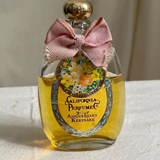 Vintage Avon California  Perfume Anniversary Keepsake Bottle Collectible 1970s