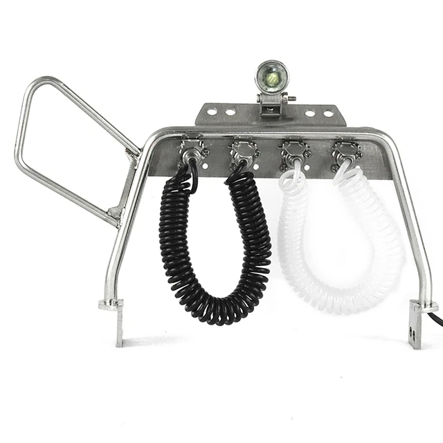 Wire Rack Tube Line Bracket With Spotlights For Tamiya Tractor 1/14 Model Truck
