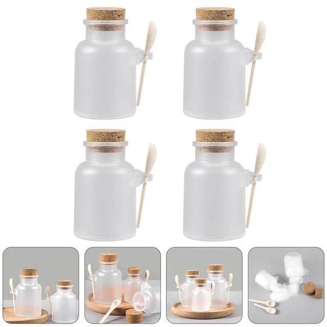 4 Sets Pot De Stockage Scellé Poudre De Masque En Bouteille Bouteille De Poudre