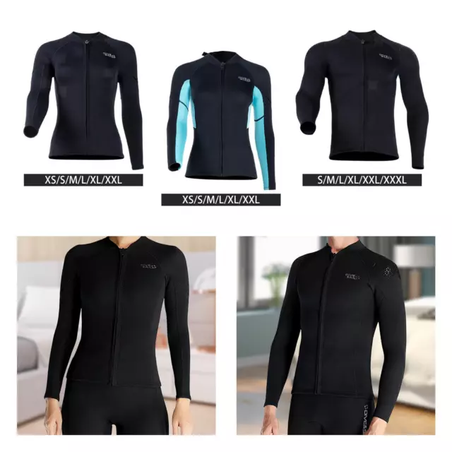 Wetsuit Top Long Sleeve 1.5mm Neoprene Sun Protection Wetsuit Jacket Wet Suit