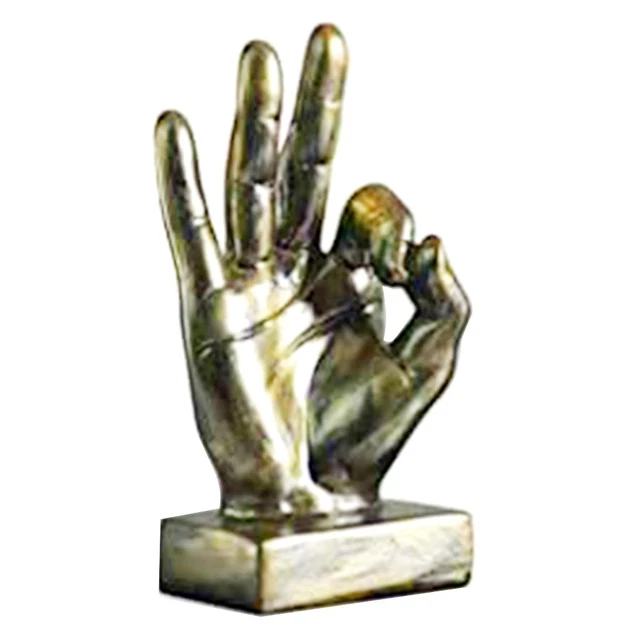 Statuette Abstraite LEPENDOR Du00e9cor De Sculpture De Doigt De Statues De Bureau De Geste De Main De Polyru00e9sine Doigt Signes Marques Figurines Pour La Du00e9coration De La Dcoration De La Maison Et