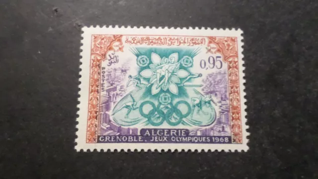 Algerien 1967, Briefmarke 454, Spiele Grenoble, Neu, VF MNH Briefmarke