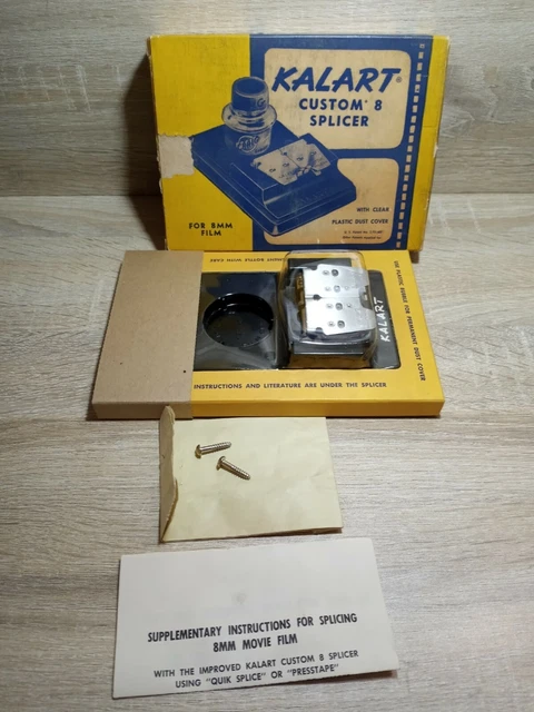 Empalme de 8 películas personalizadas vintage Kalart en caja original usada