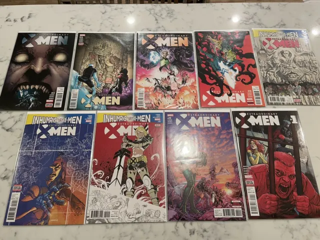 Extraordinary X-Men 13-20 Annual 1 Lot of 9 Issues, Marvel 2015 Set NM