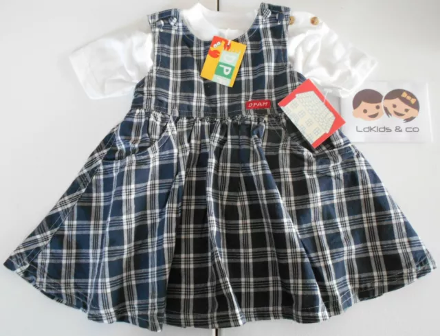 Ensemble Eté BEBE FILLE 6 mois Tee Shirt + Robe Nora DPAM Du pareil au même Neuf