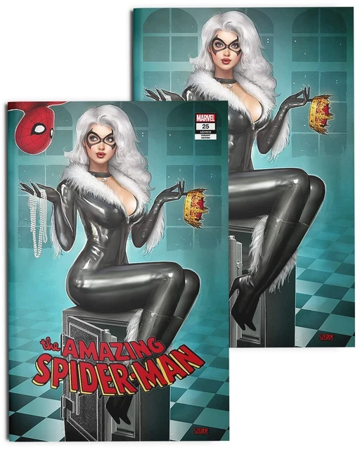 💥 AMAZING SPIDER-MAN #25 Nathan Szerdy Exclusive Virgin & FREE Trade Set NM